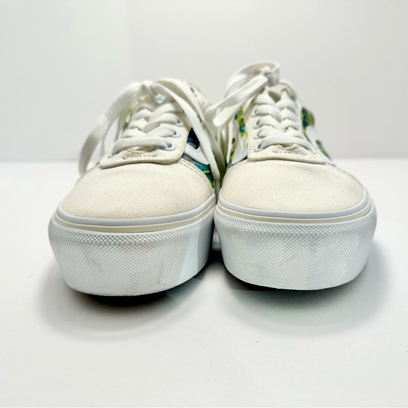 Vans Ward Platform Low Top Floral Old Skool Lace Up Vans, Women’s - Picture 10 of 11